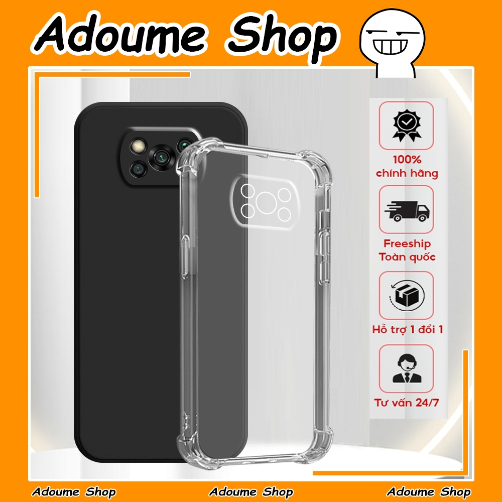 เคส Xiaomi Poco X3 / Poco X3 Pro กันกระแทก โปร่งใส กันกล้อง