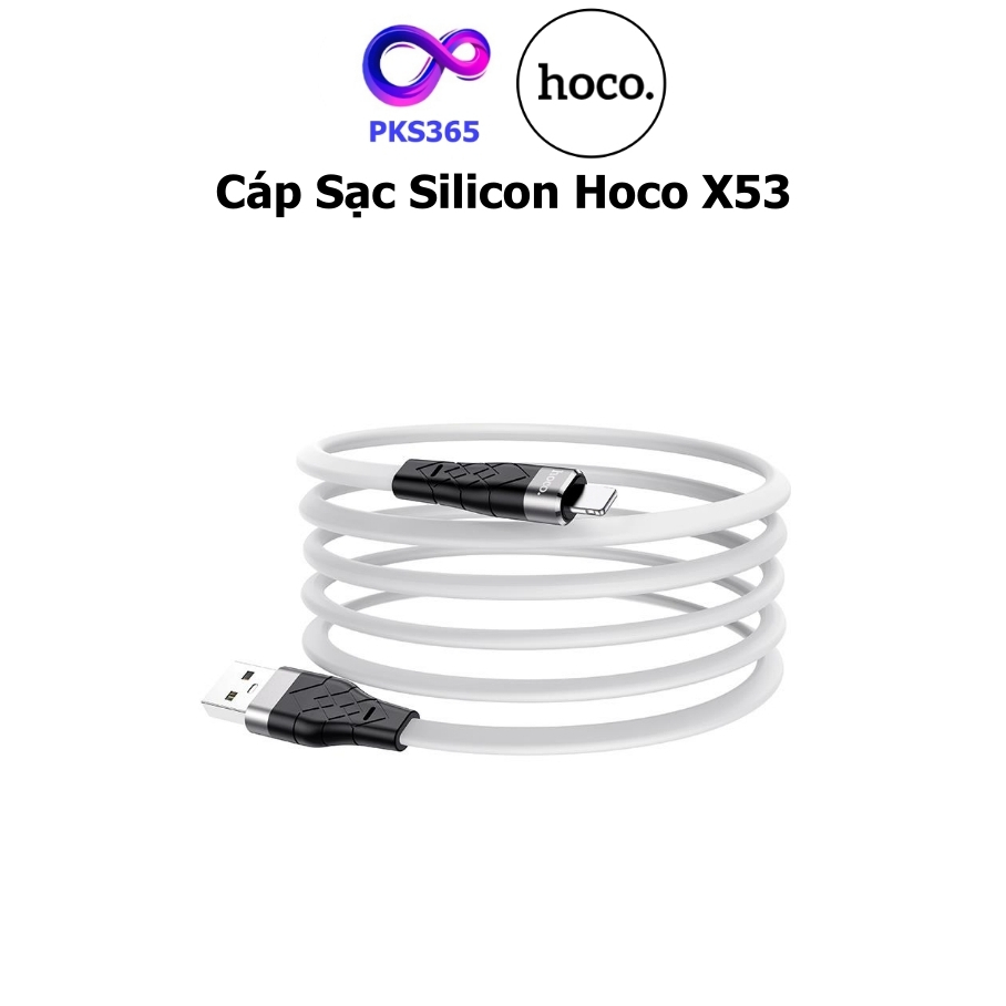 Hoco X53 สายชาร์จโทรศัพท์ซิลิโคนมีตัวเลือก 3 ขา Micro - Type C - LN - PKS