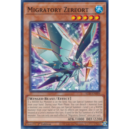 [ การ์ด Yugioh ของแท้ ] Migrate Zereort - ALIN-EN099 - Common 1st Edition
