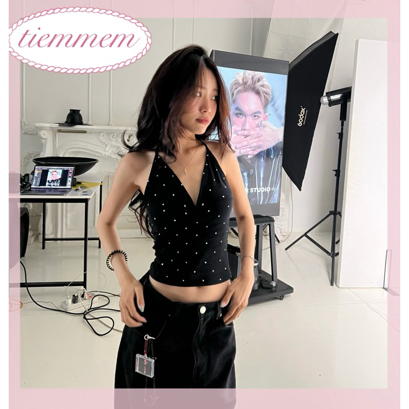เสื้อเกาะอก Tiemmem - Leopard/Polka Dot