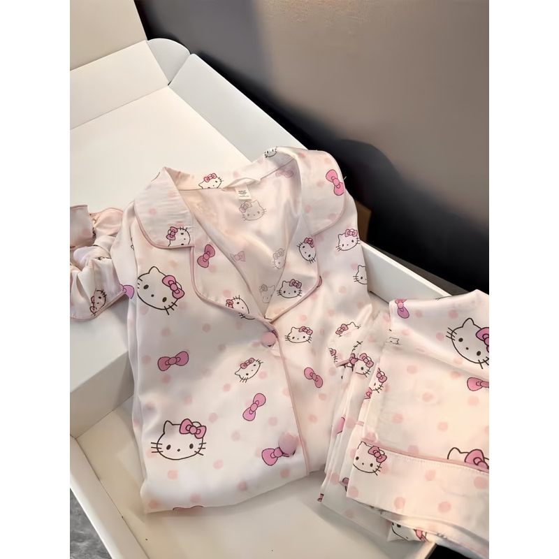 BEAR PYJAMA HELLO KITTY CUTE