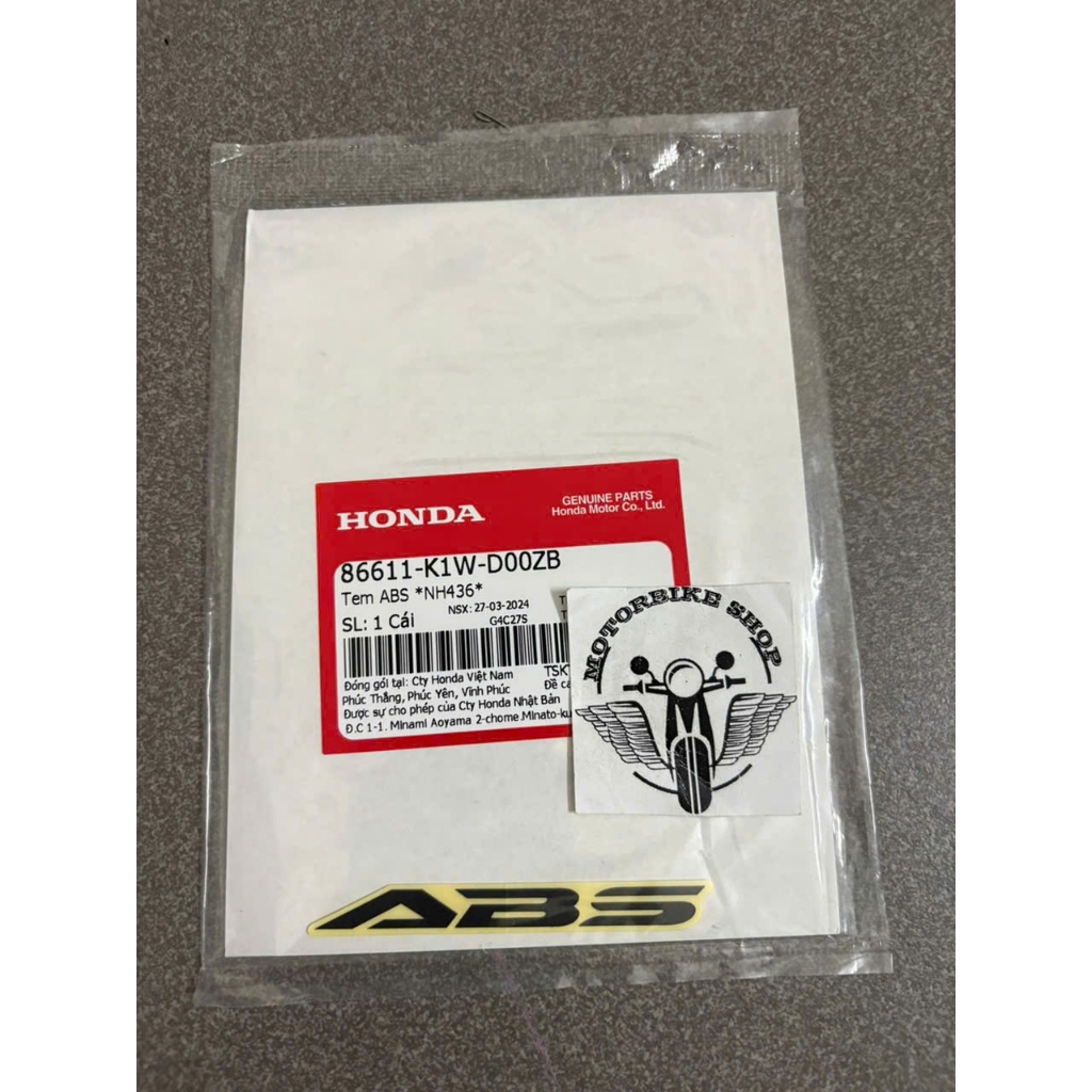 สติ๊กเกอร์ ABS ของแท้สําหรับ sh 350i 350 i 68611K1WD00ZA 68611K1WD00ZB (A132) 68611K53D00ZA 68611K53