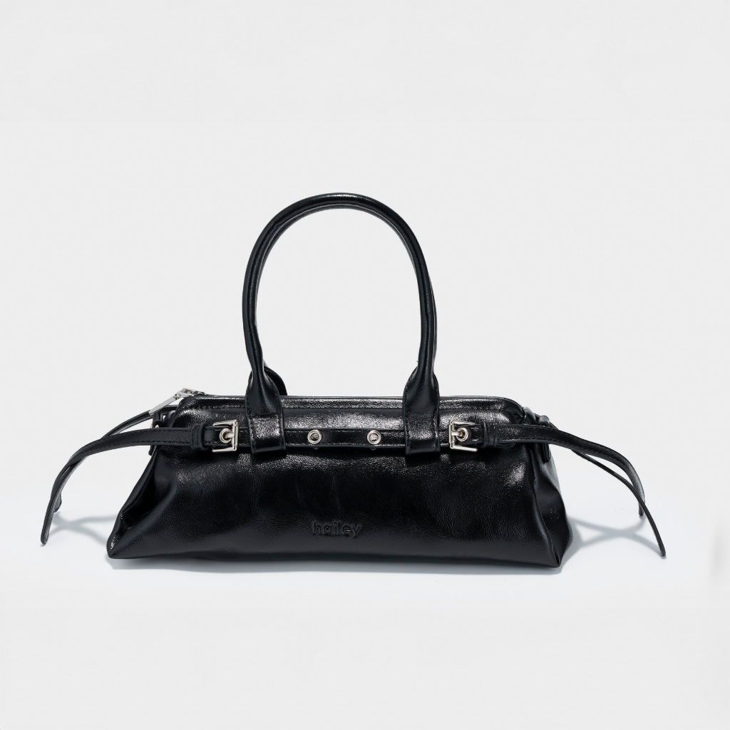 Hailey Mellow Bag - Ink Drop (สีดํา)