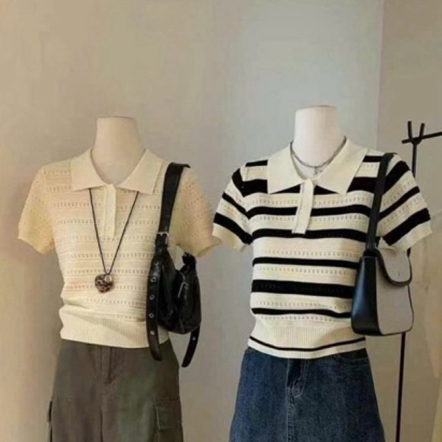 Wgwe• เสื้อโปโลผ้าวูล mtg 5424 wgwe QC product freesize