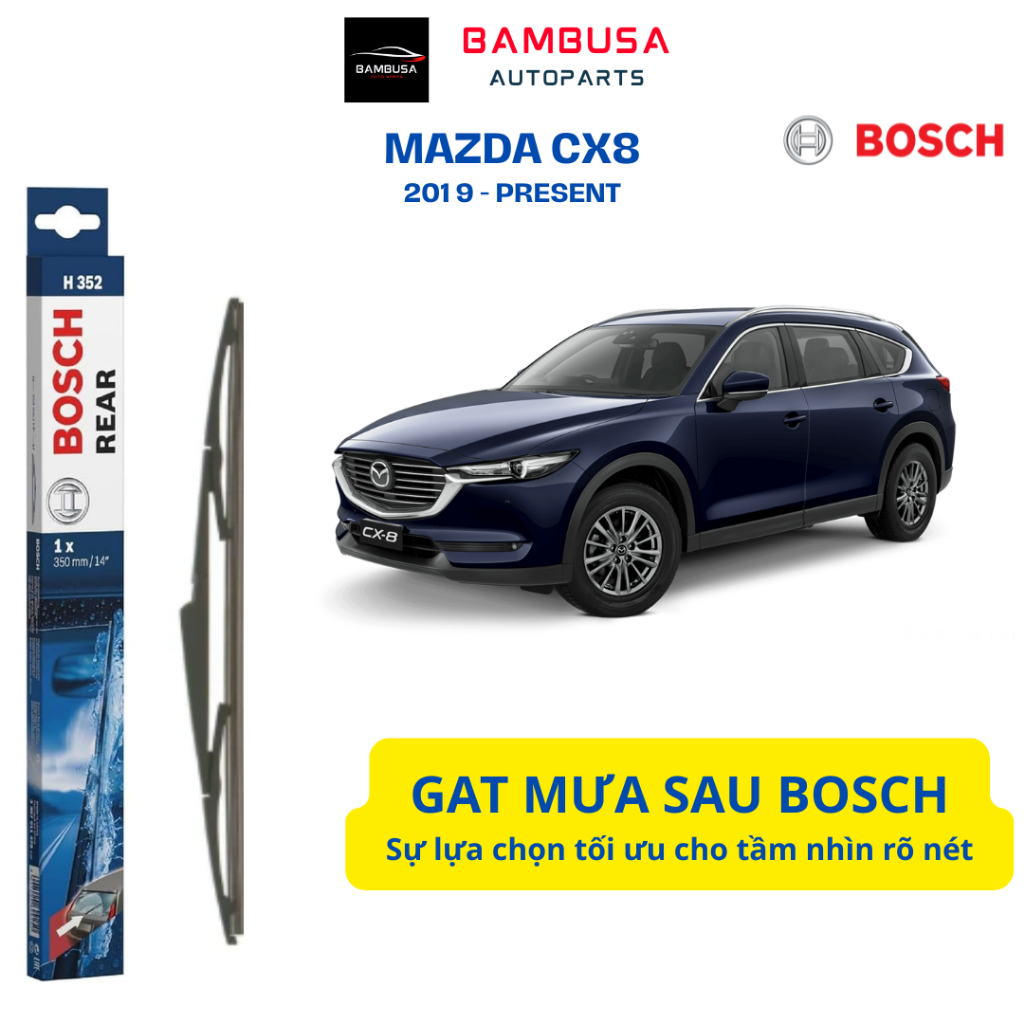 ที่ปัดน้ําฝนด้านหลังสําหรับ MAZDA CX8 - ของแท้ BOSCH H354 (2019 – ปัจจุบัน)
