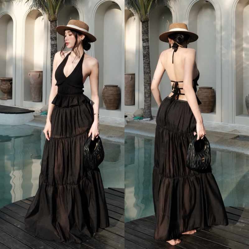 [ODD] กระโปรงยาวชั้นซีทรู (WITH PANTS LINING) 119.items