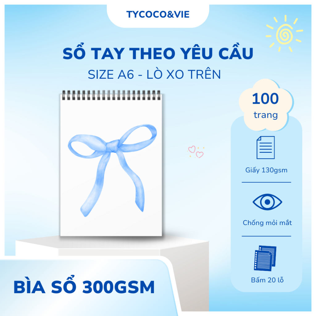 XO A6 สมุดบันทึกฤดูใบไม้ผลิแบบกําหนดเอง - ปก 300 แกรม - สมุดบันทึก 100 แกรม - รองรับการออกแบบ - พิมพ