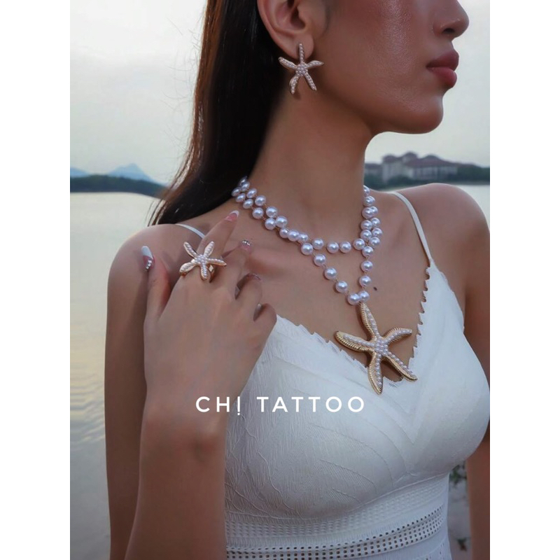 Ocean สร้อยคอ ต่างหู แหวน set50