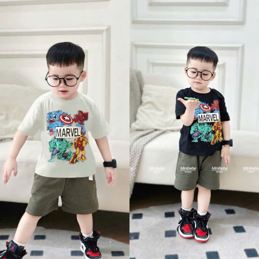 ชุดเสื้อผ้าเด็กผู้ชายน่ารัก (KAKY PANTS WITH MARVEN PATTERNS) ขนาด 8-20kg M99