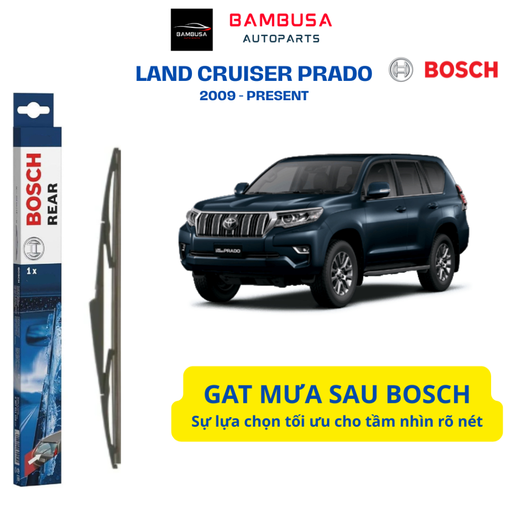 ที่ปัดน้ําฝนด้านหลังสําหรับ LAND CRUISER PRADO - ของแท้ BOSCH H316 H290 (2009 – ปัจจุบัน)