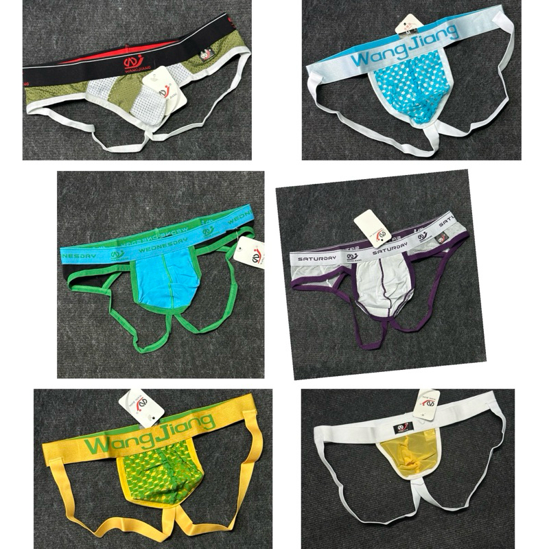 กางเกงชั้นในตาข่าย Jockstrap WangJiang สําหรับผู้ชาย ไซส์ S-XL
