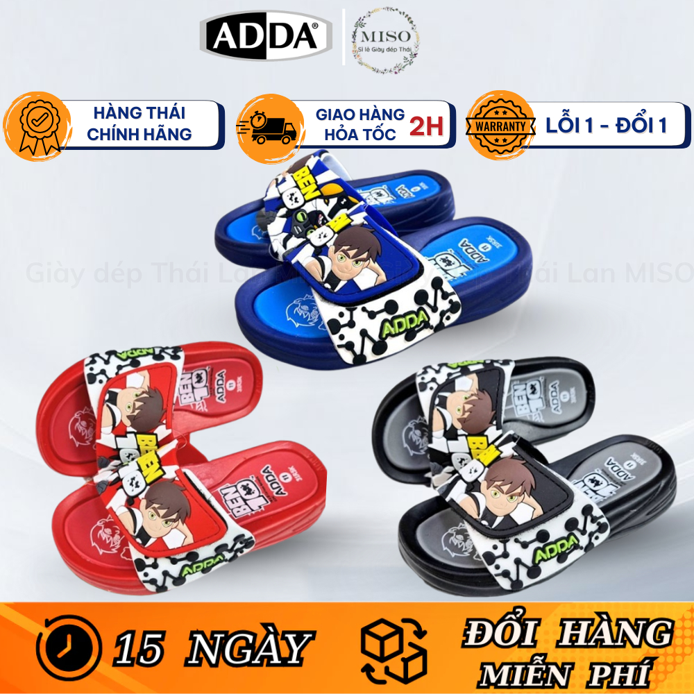 รองเท้าแตะ Superman Boy BEN 10 3D ADDA Thailand ยางทนทานเป็นพิเศษ น้ําหนักเบา กันลื่น