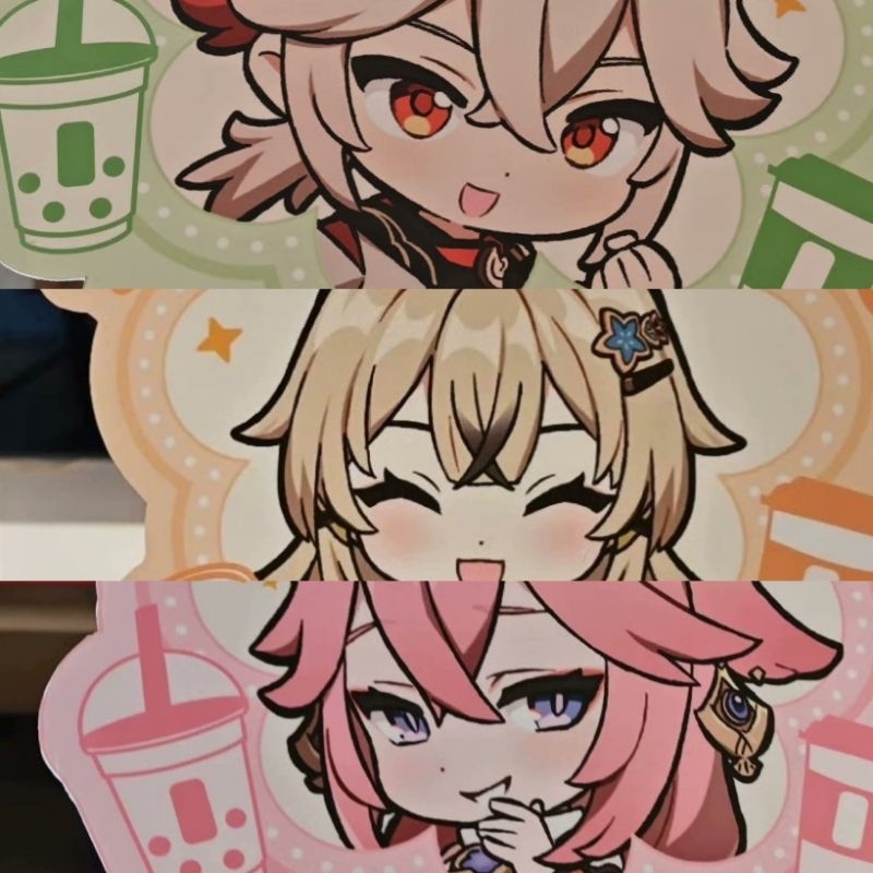 (Limited Collab) ถุงกระดาษและแก้ว Genshin x Gong cha