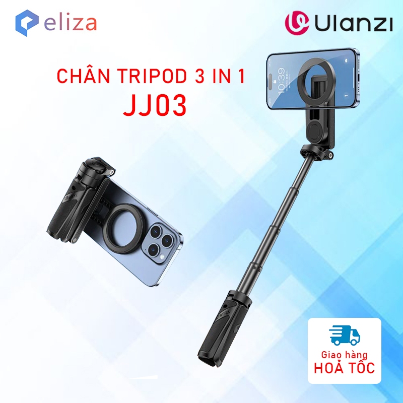ULANZI JJ03 - ขาตั้งกล้องแม่เหล็กและไม้เซลฟี่ (MagSafe) สําหรับโทรศัพท์ รีโมทรวม