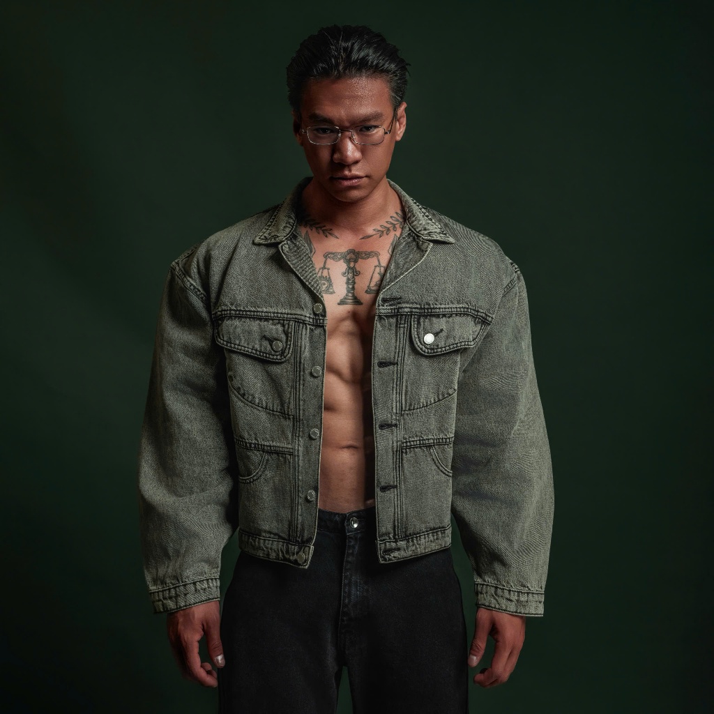 Degrey Jean Jacket Basic Wax Grey - JEANJK