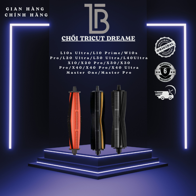 [ของแท้] Tricut Brush Dreame L10s Ultra / L10Prime/ X40 Ultra/X30 Ultra/S10 / S10 Plus