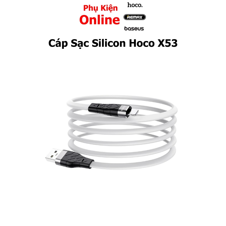 Hoco X53 สายชาร์จโทรศัพท์ซิลิโคนมีตัวเลือก 3 ขา Micro - Type C - LN - PK Online