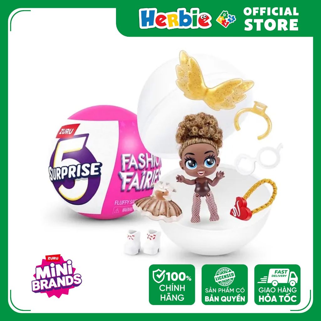 ZURU TOYS 5 Surprise Fashion Fairies 77564 - ของเล่น Herbie