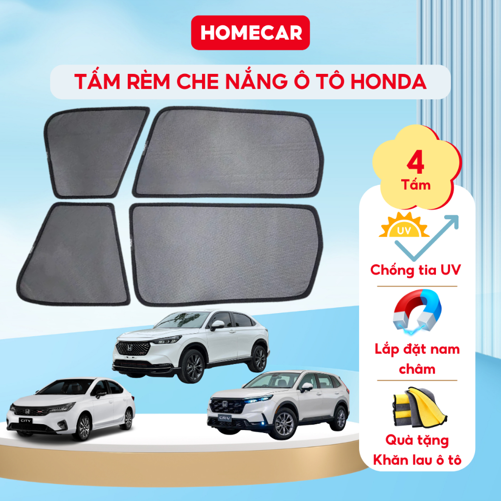 Honda CRV City Civic Accord HRV Car Sun Shades Car Window Sun Shades Magnetic Sun Shades
