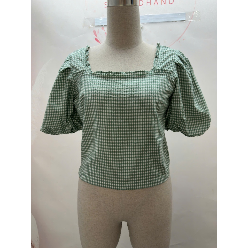 [มือสอง] - เสื้อขรุขระคอเหลี่ยม 25SMM1 - ไซส์ S.