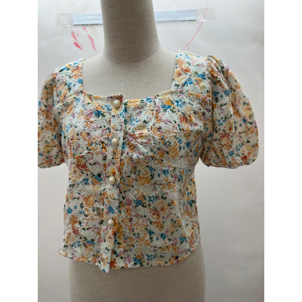 [มือสอง] - เสื้อคอเหลี่ยม 25SMM7 - ไซส์ M/S.