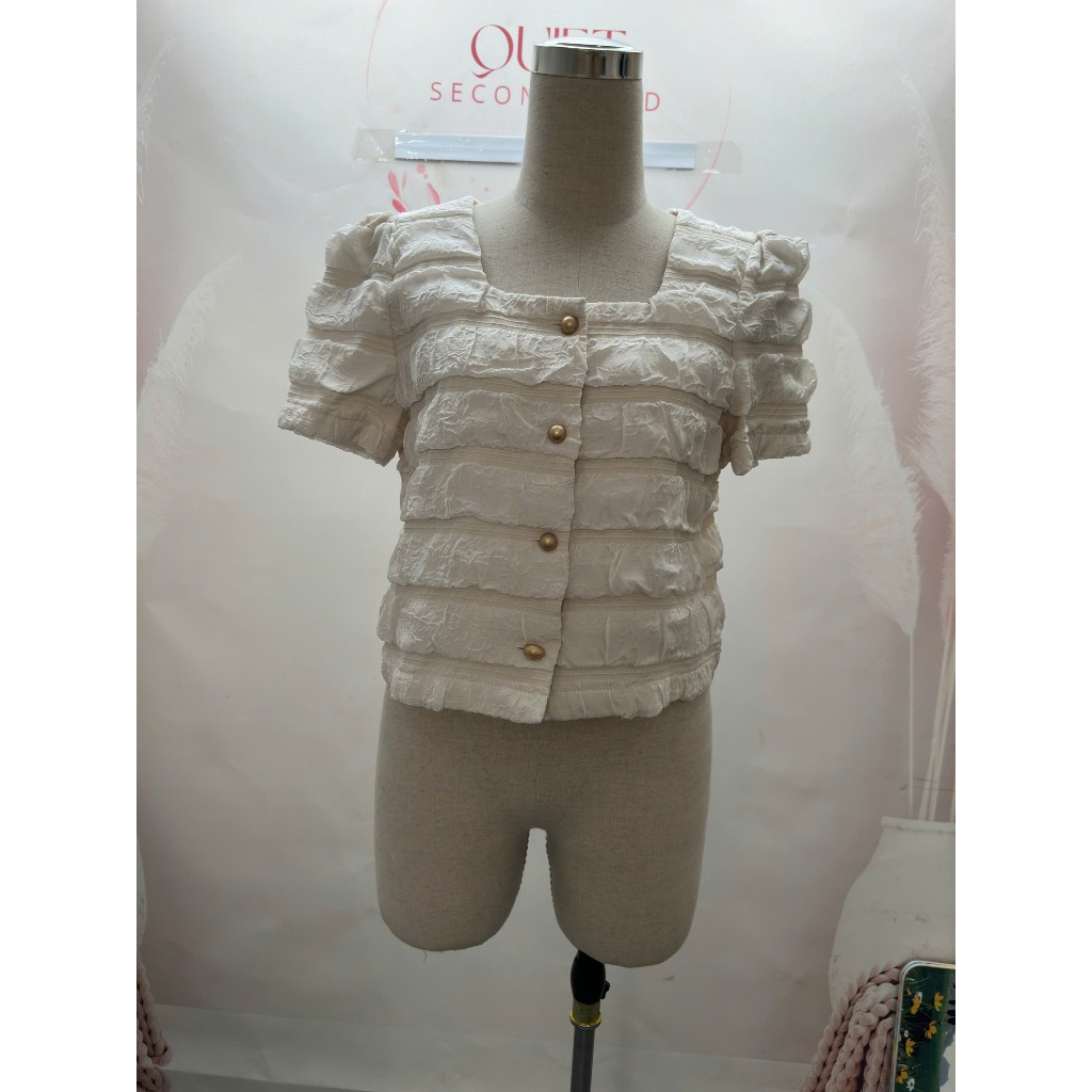 [มือสอง] - เสื้อคอเหลี่ยม 25SMM12 - ไซส์ S.