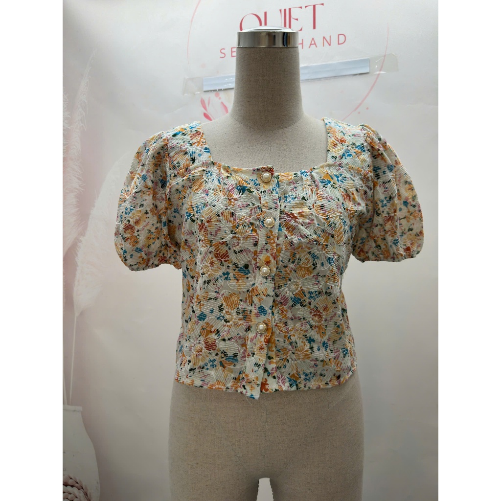 [มือสอง] - เสื้อคอเหลี่ยม 25SMM7 - ไซส์ M/S.