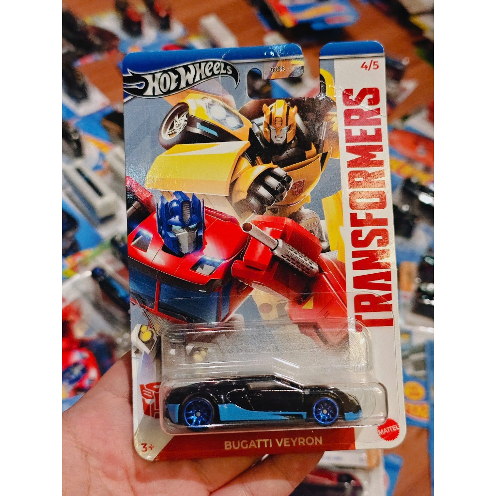 Hot Wheels Bugatti Veyron Transformers (การ์ดริ้วรอย)