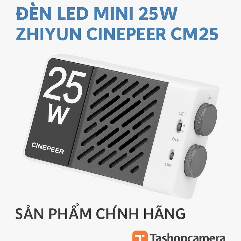 ZHIYUN CINEPEER CM25 MINI LED LIGHT – VIDEO LIGHT 25W