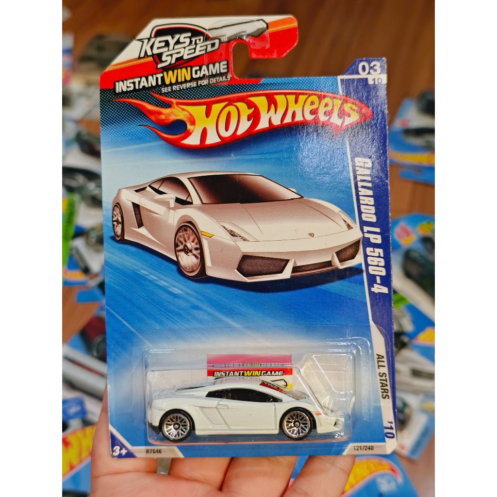 Hot Wheels Lamborghini Gallardo LP 560-4 รถโมเดล (สีขาว)