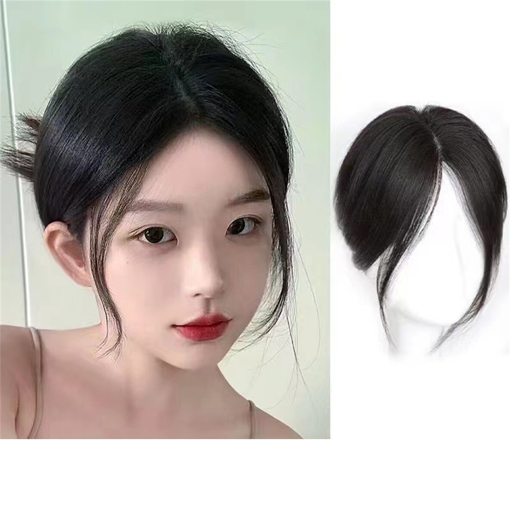 วิกผมหน้าม้าลม กิ๊บติดผมด้านบน หน้าม้าแสกกลางปิดผมหงอก ฟูฟ่อง เพิ่มวอลลุ่ม - รูปที่ 3