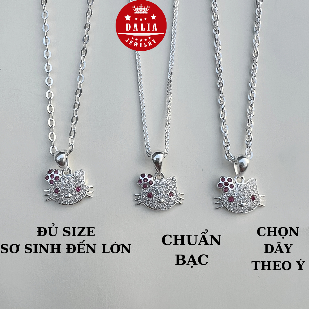 สร้อยคอเงินเด็กผู้หญิงรูปแมวคิตตี้ รหัส M30 DaLiA Jewelry สร้อยคอเงินสําหรับเด็กผู้หญิงหน้าแมวน่ารัก