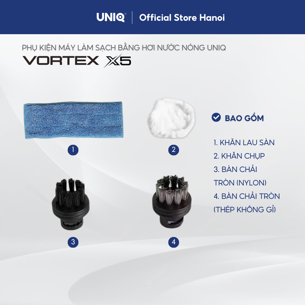 UNIQ Vortex X5 อุปกรณ์เสริมทําความสะอาดไอน้ําร้อน (ลิงค์ 2)