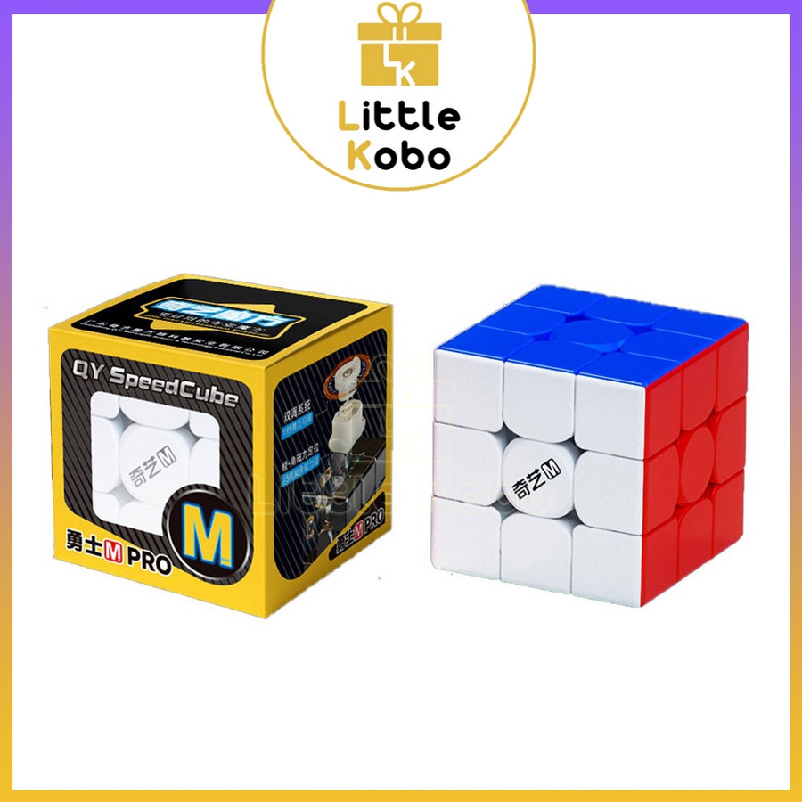 [QiYi Rubik 3x3 QiYi Warrior M Pro 2025 Rubiks Cube สติกเกอร์ 3x3x3 พร้อมแม่เหล็กของเล่นปัญญาเด็ก
