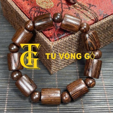 สร้อยข้อมือไม้มะเกลือหางนกยูงเผาไม้ไผ่ 8/10/12 มม. - สร้อยข้อมือเมล็ดพืชที่สวยงามสําหรับผู้ชายและผู้หญิง | แหวนไม้ตู