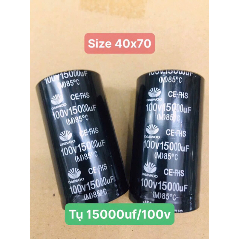 ตัวเก็บประจุ Daewoo ของแท้ 15000uf/100v 15000/100