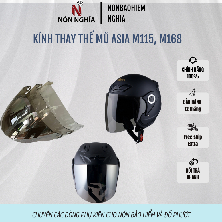 แว่นตา Asia MT115, Asia MT168, แว่นตาทดแทนหมวกกันน็อค Asia MT168 ของแท้, MT115, Mt168