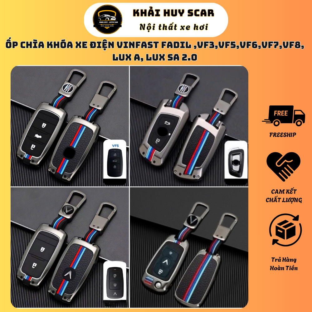 (SYNTHESIS) Vinfast Fadil Electric Car Key Case,VF3,VF5,VF6,VF7,VF8, VF E34, Lux A, Lux SA 2.0 - ไข่
