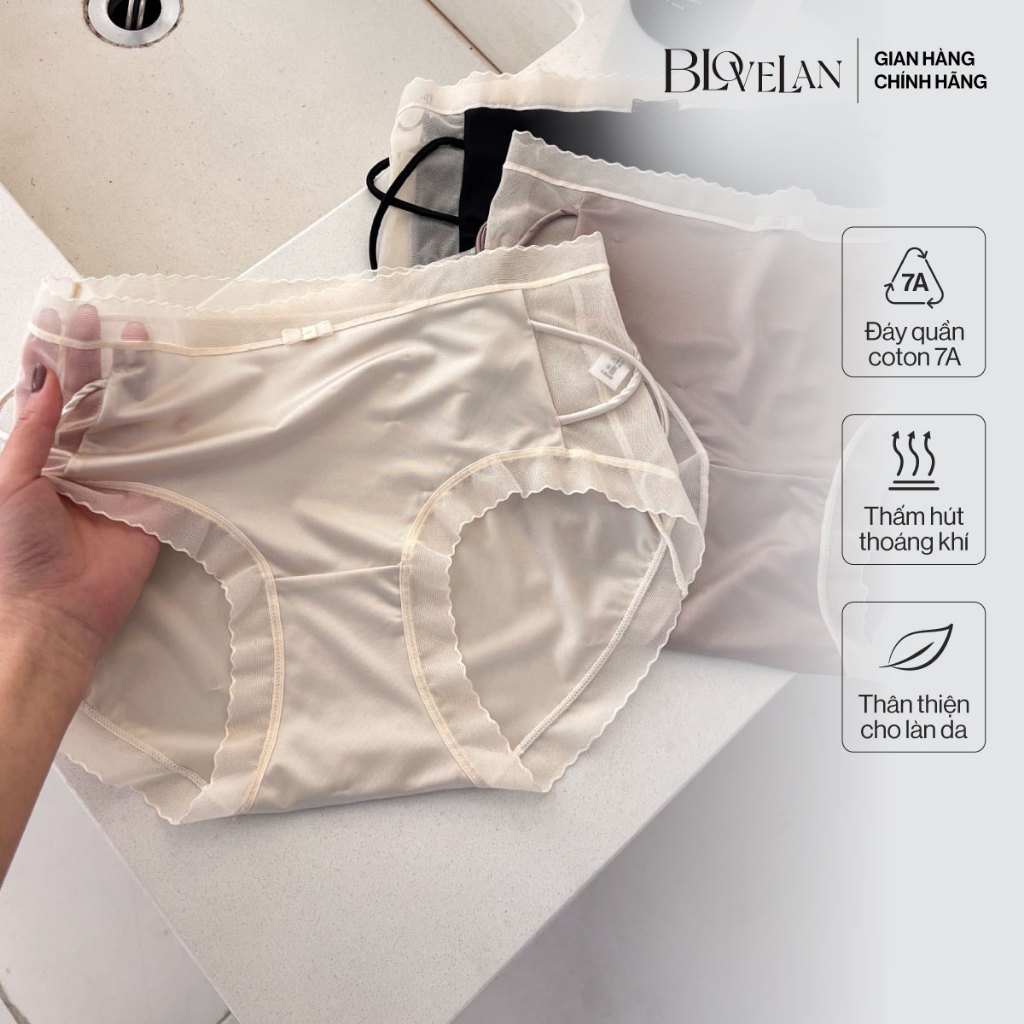 BLOVELAN ADA กางเกงผู้หญิงไม่มีรอยต่อ Earth Tone Earth Tone ขนาดฟรีกางเกงที่มองไม่เห็น 6 สี