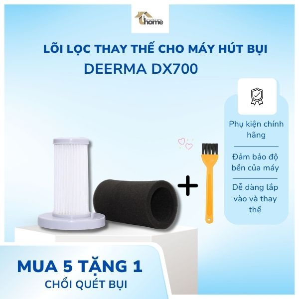ชุดแกนกรอง 4 ชิ้นสําหรับเครื่องดูดฝุ่น xiaomi Deerma DX700 DX700S_In Home Accessories