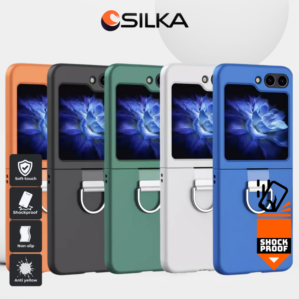Samsung Z Flip 5 6 Z flip 4 Z Flip 3 เคสป้องกันการเปรอะเปื้อนเคสโทรศัพท์พร้อมแหวนสําหรับ Z flip5 Z f