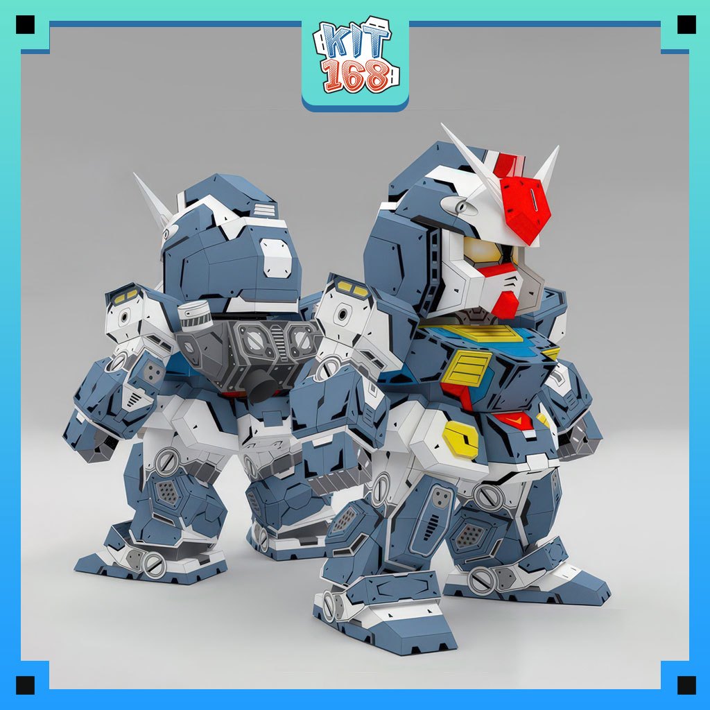 Chibi Gundam SD1 Robot Paper รุ่น (Acero สี)