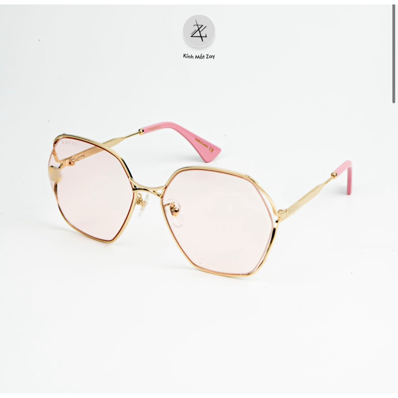 Zay Glasses GG0818SA แว่นกันแดดผู้ชายและผู้หญิง ทรงสี่เหลี่ยมใหญ่ โลหะคุณภาพสูง fullbox