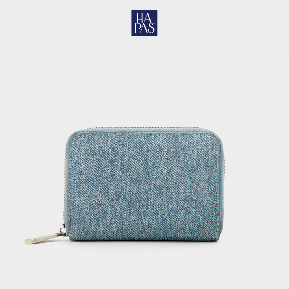 HAPAS Jean Silver Buckle Square Mini Wallet Size 12 - VN231171