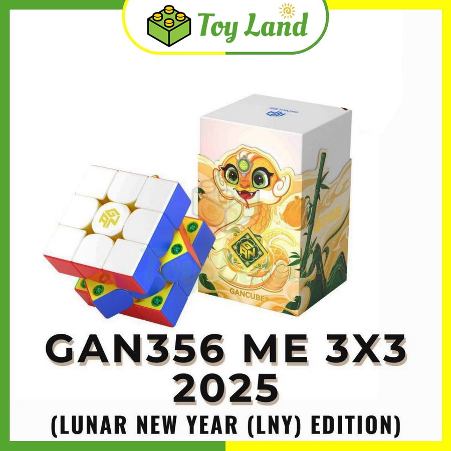 [จํากัด] Rubik Gan 356 ME 3x3 Gan 356M E สีเหลือง Limited Edition ปีงู 2025 ของเล่นทางปัญญา