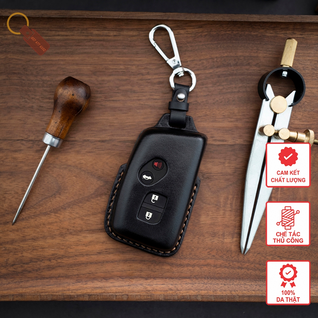 เคสกุญแจหนัง LEXUS เคสกุญแจหนังอัดแฮนด์เมด สลักชื่อ หลากสี