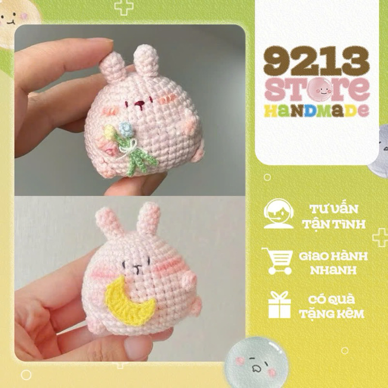 พวงกุญแจกระต่ายขนสัตว์น่ารักทํามือ [9213 เก็บ]