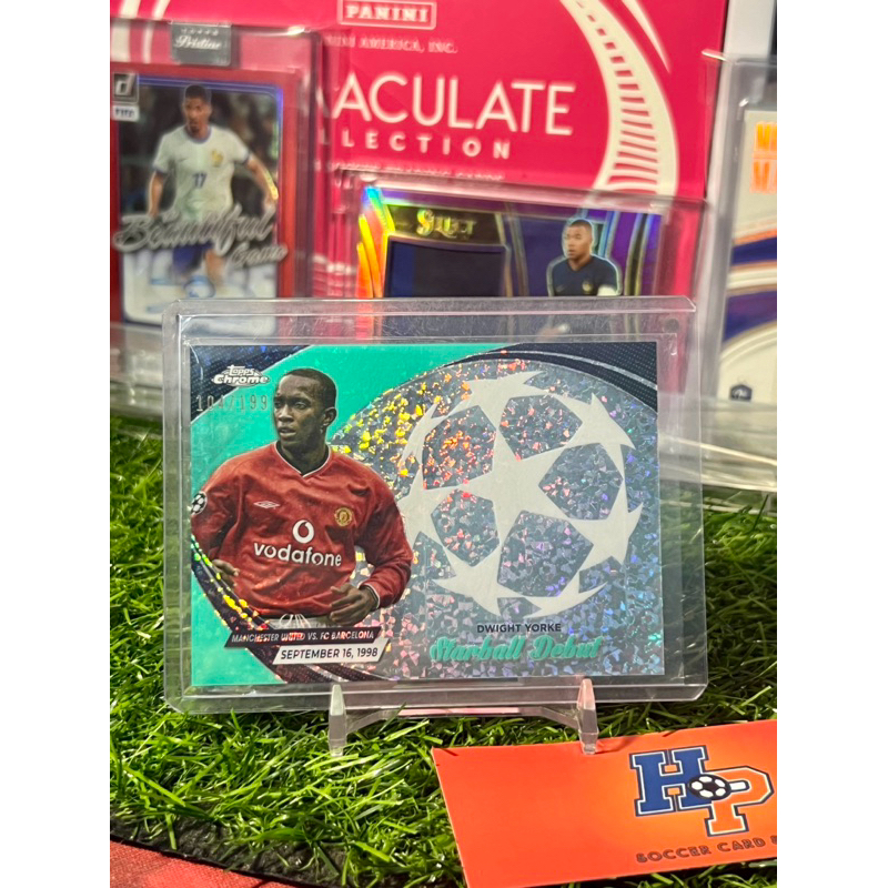 การ์ดฟุตบอล Dwight Yorke /199 Starball Topps Chrome 2023/24