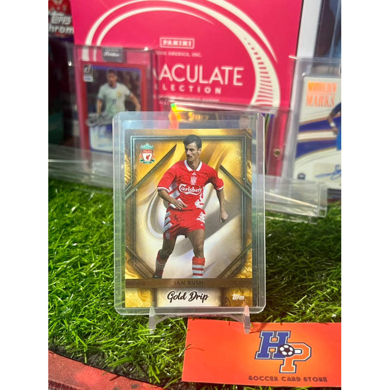 Ian Rush Gold Drip Topps ชุดทีมลิเวอร์พูล 2022/23 การ์ดฟุตบอล