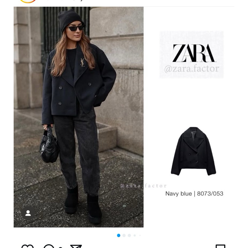 เสื้อโค้ทอัด Za/Ra 8073/053/401 [ AUTH ]